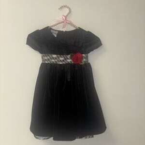 Black Fairy Pageant Dress‎ Girl Sz 3 Sequin Back Zip Velvet Layered Tulle Lined